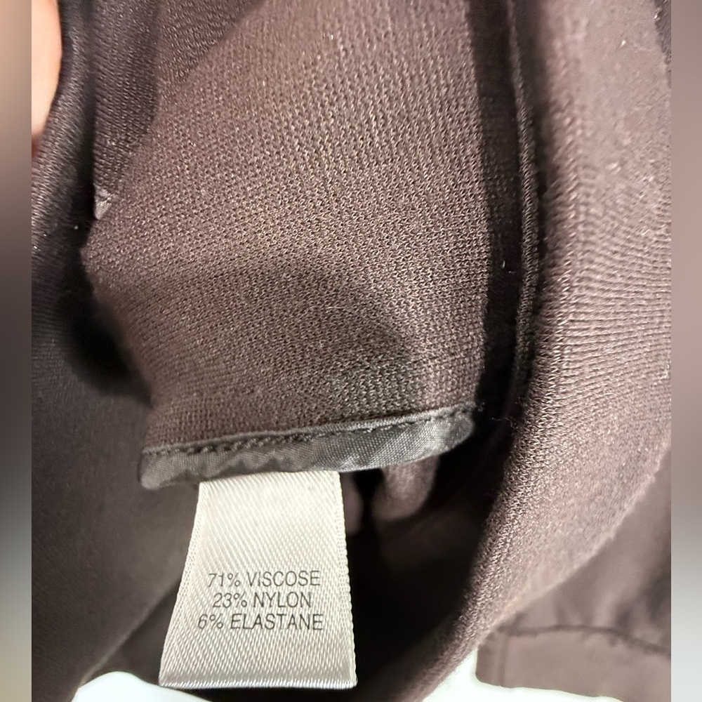 St. John Sport Women’s Brown Full Zip Hoodie Jacket Gold Logo Hardware Size M - Picture 7 of 10